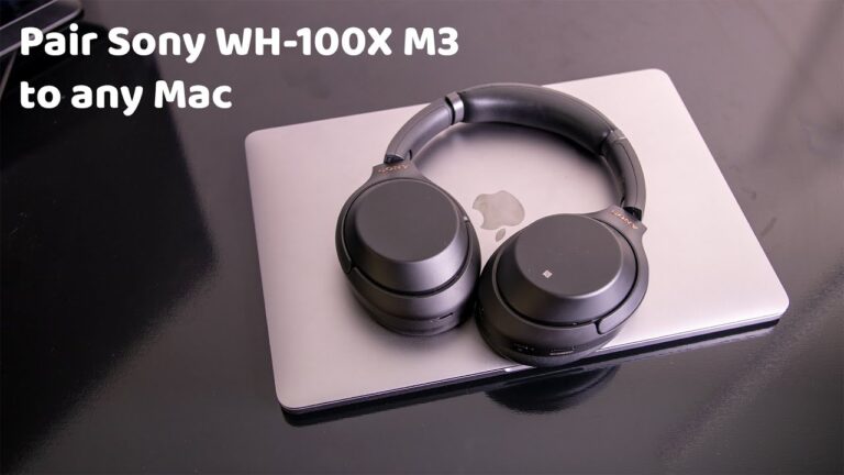 How to Connect Sony Wh-1000Xm4 to Mac