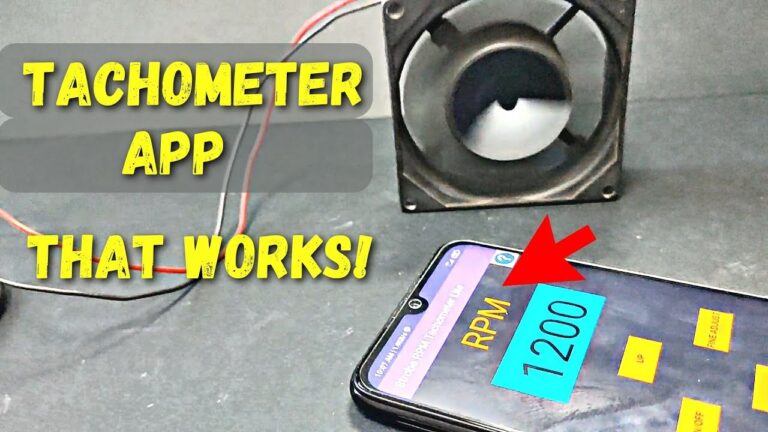 How to Measure Rpm With Phone